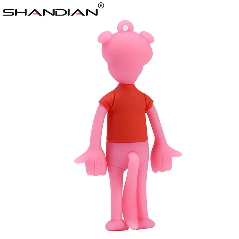 SHANDIAN Looney Tunes usb флеш накопитель 32 ГБ 16 8 4 64 Розовая пантера мультяшная горячая