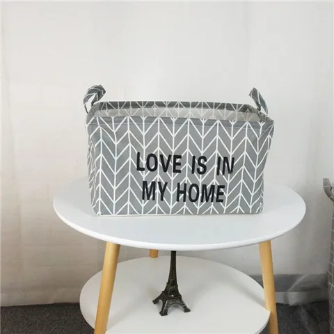 Складная корзина для хранения шкаф коробка игрушек тканевый контейнер