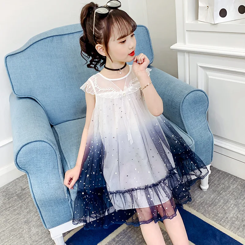 

Одежда для маленьких девочек, новинка 2021, летние платья принцессы, детские красивые вечерние платья без рукавов для девочек, детская одежда ...