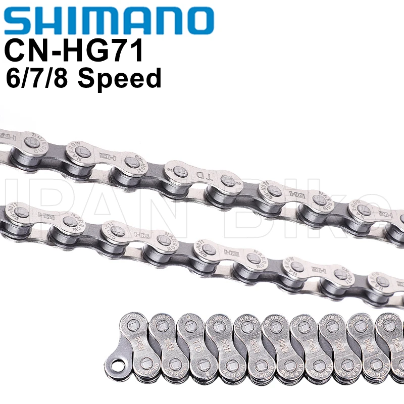 Shimano ACERA CN-HG71 Chain 6S 7S 8S 21/24S цепь для скоростного велосипеда 112 звенья HG71 MTB дорожного