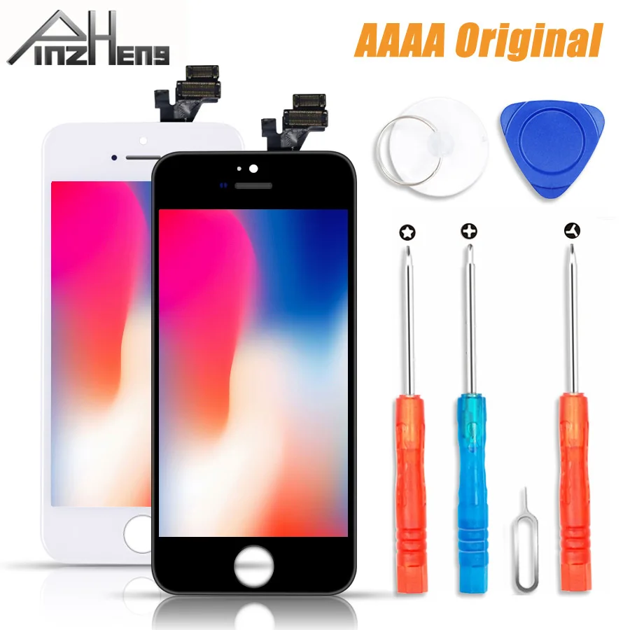 ЖК-экран PINZHENG AAAA для iPhone 5S, 5, SE, 5C, ЖК-дисплей, дигитайзер, сенсорный модуль, 5S, SE, экран, замена s