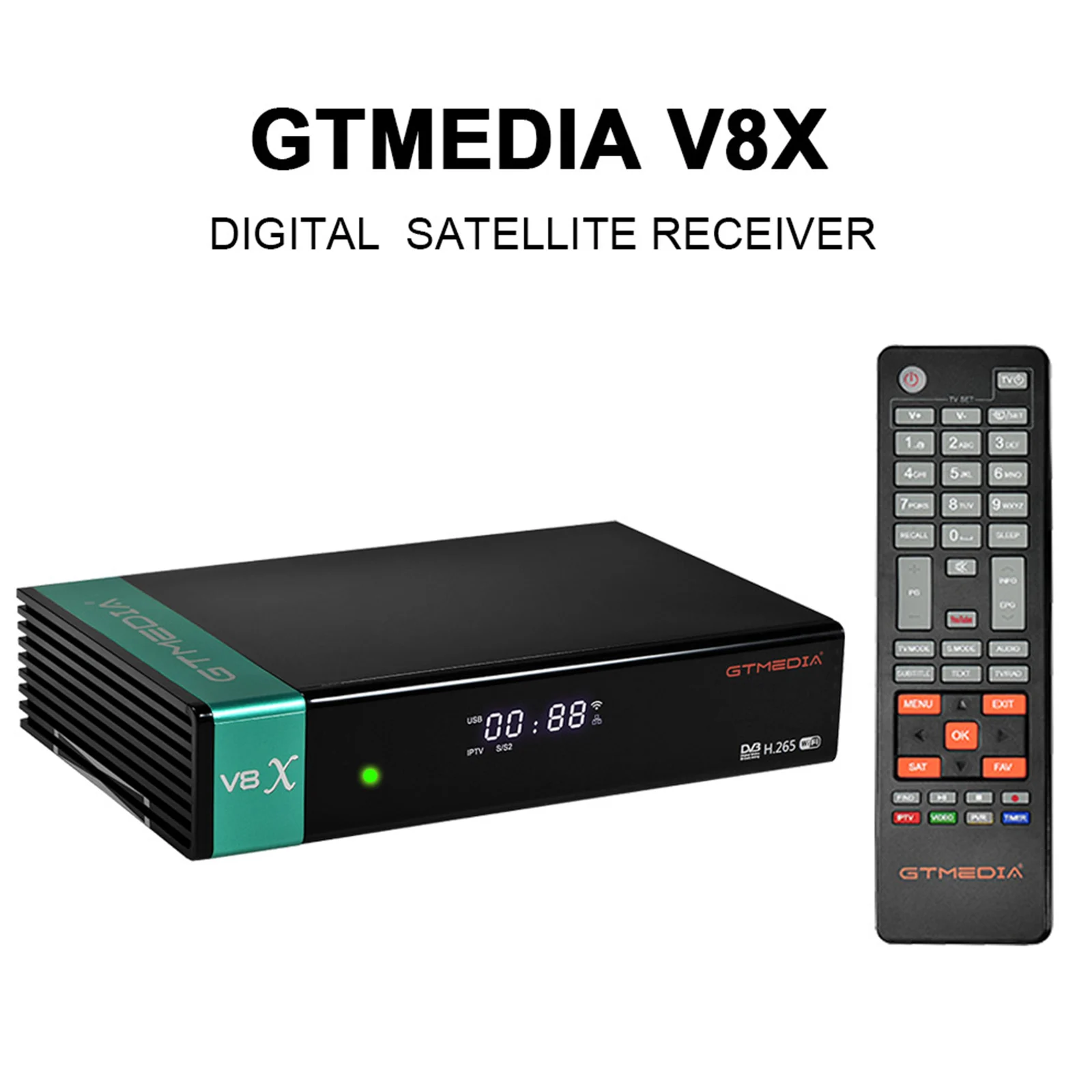 GTMEDIA V8X DVB S2/S2X ТВ ресивер Full HD 1080P Декодер каналов кабельного телевидения цифрового