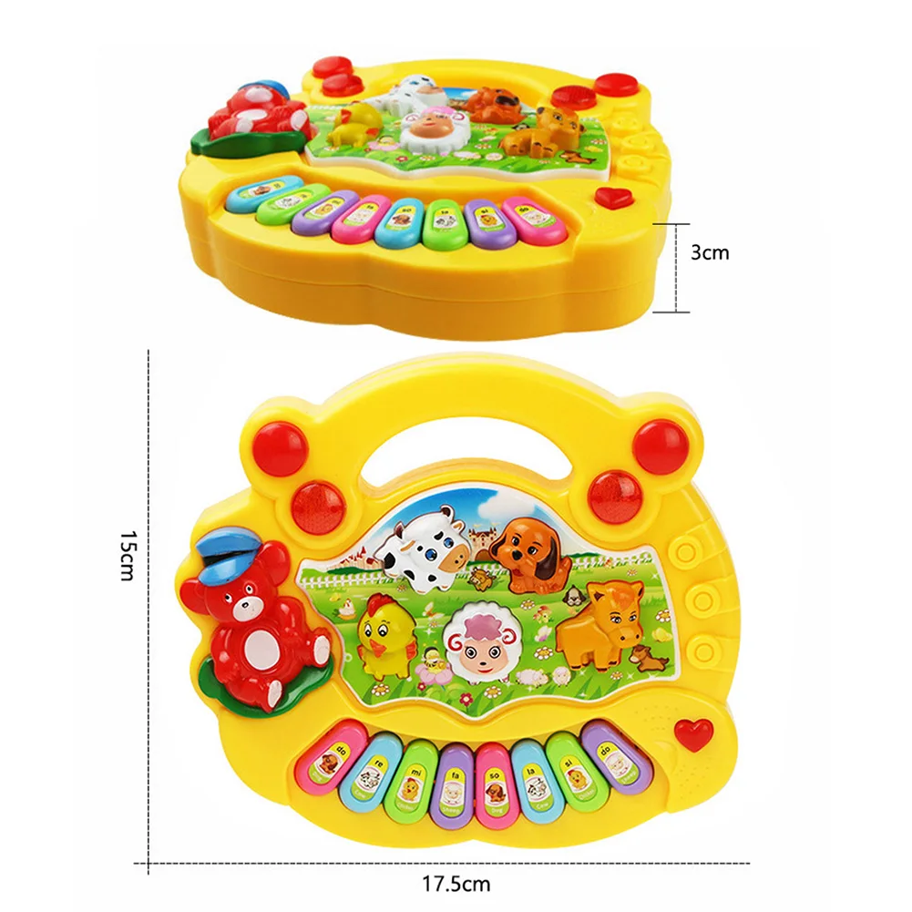 

Baby Animal Farm Musical Toy Kids Electric Keyboard Toy Flashing Instrument for Kids Boys Girls Gifts Education Toys