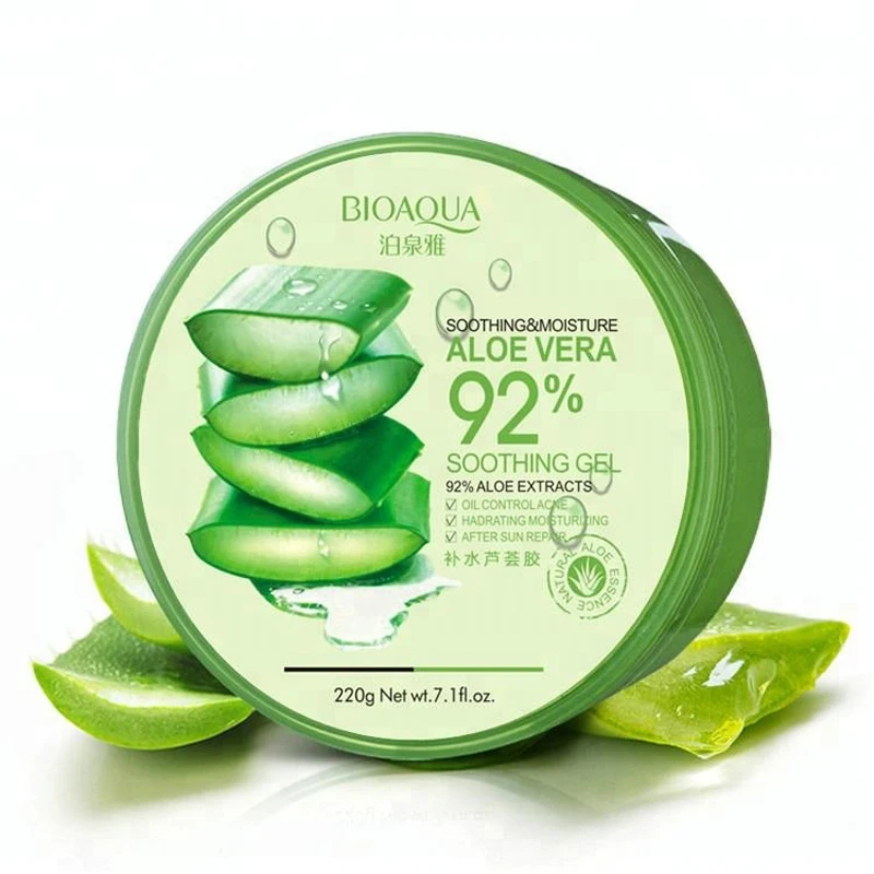 

BIOAQUA 220g Nature Aloe Vera 92% Sooting Moisture Acne Treatment Face Cream Pure Aloe Vera Gel For Face Skin Care