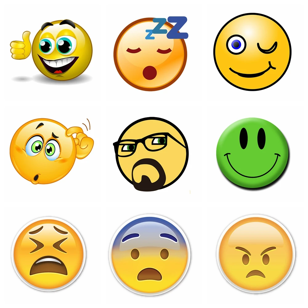 

Симпатичные смайлики, автомобильные наклейки, забавные Стикеры для мотоцикла и автомобиля, ПВХ наклейки на автомобиль