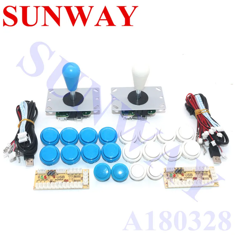 Аркадный джойстик DIY Kit Нулевая задержка аркадная DIY Kit USB энкодер для ПК Джойстик Sanwa для аркадных игр+ Sanwa кнопочные кнопки для аркадной игры Mame