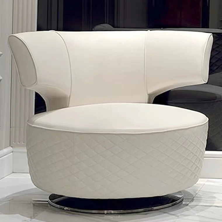 

Nordic Style Contemporary Luxury Style Round Back Modern Living Armchair Single Design Living Room Furniture For Home Sofas