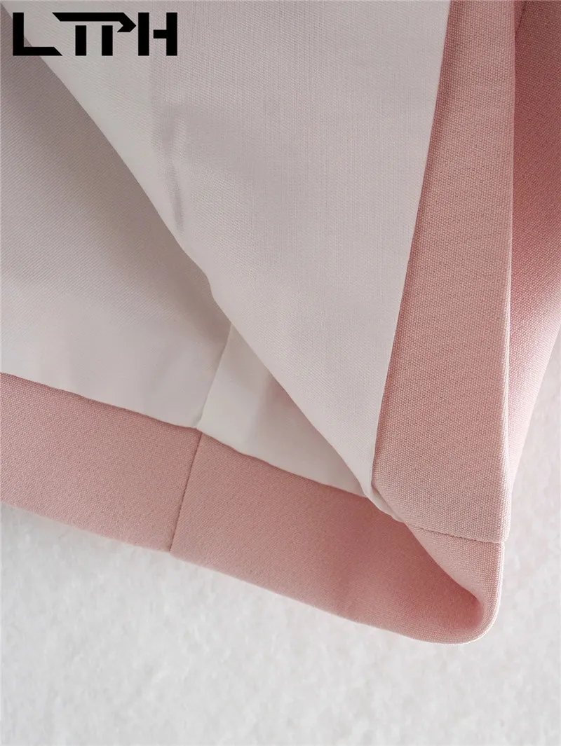 LTPH-Chaqueta informal para mujer, blazer rosa que combina con todo, holgado, Chaquetas de manga larga, traje, abrigo, Primavera, 2021