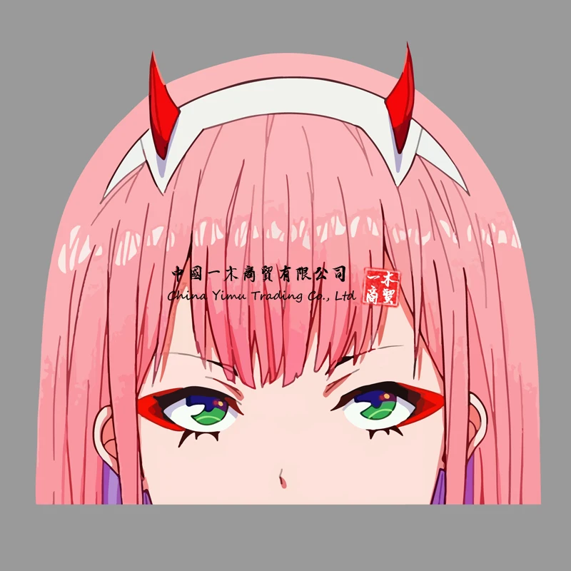 Виниловая наклейка на бампер Zero Two Direct Perfect Peeker Peeking | Автомобили и мотоциклы