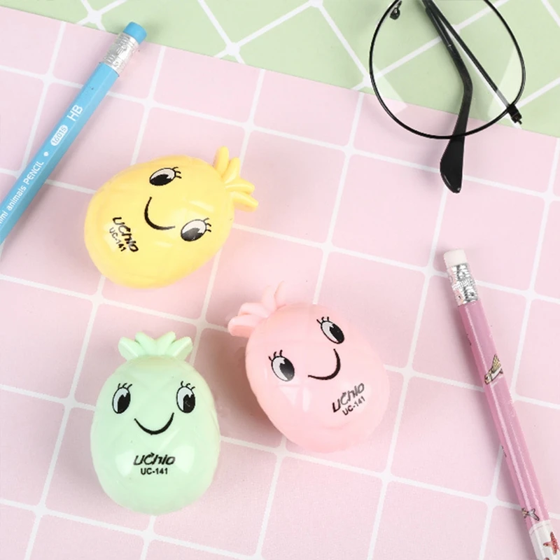 Мультяшная мини точилка для ананасов 1 шт. карандашей детей начальной школы