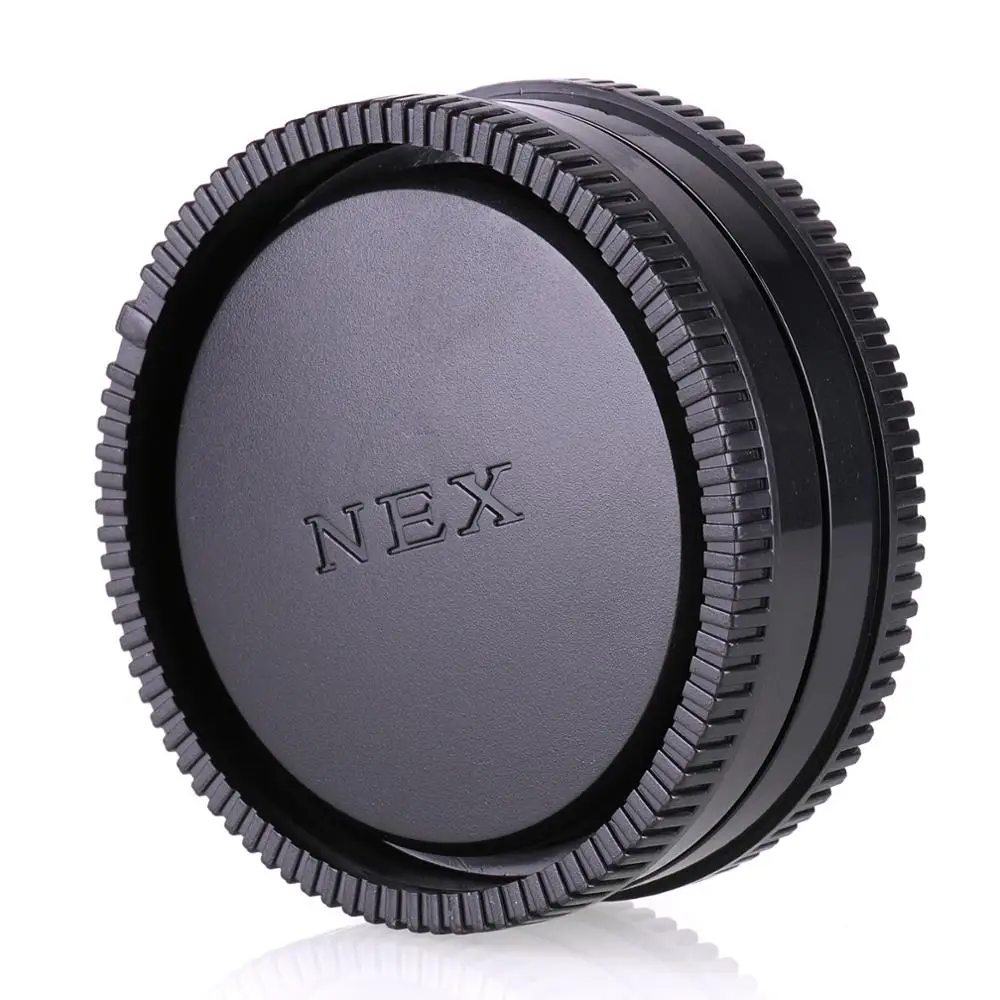 

Rear Lens Cap Cover + Camera Front Body Cap for Sony E Mount NEX 5 6 7 A6000 A6100 A6300 A6400 A6500 A6600 A7 A7R II III IV A9