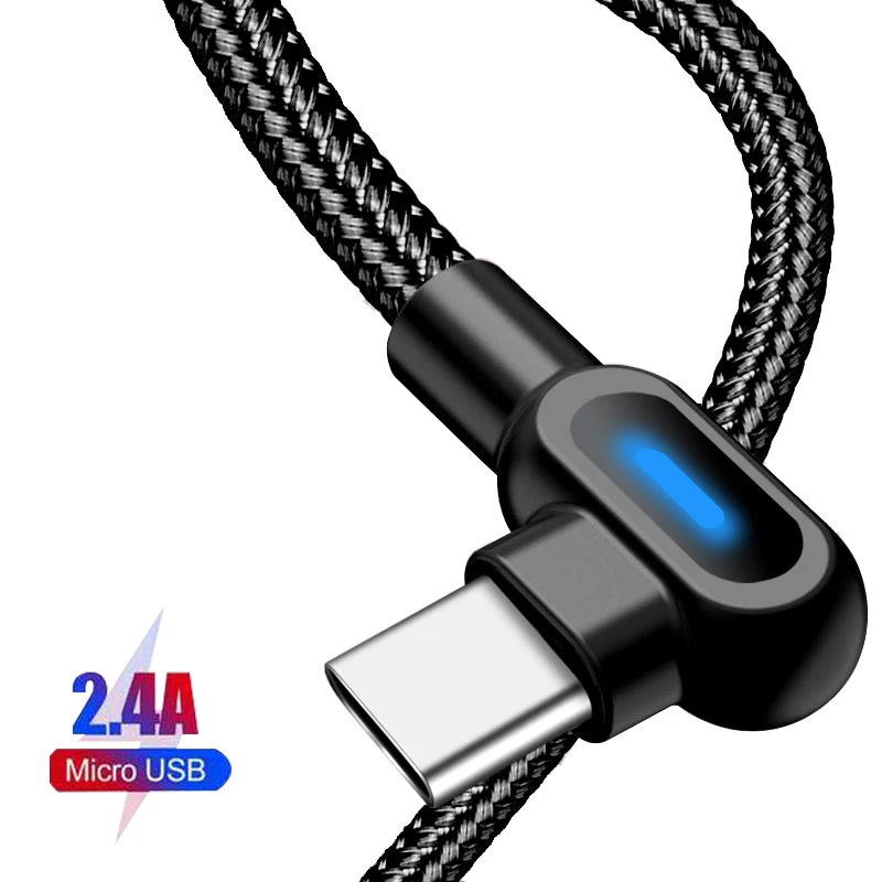 0 25 м 1 2 USB Type C кабель для мобильный телефон быстрой зарядки Xiaomi Mi 9 Huawei P30 Pro Samsung S8 S9