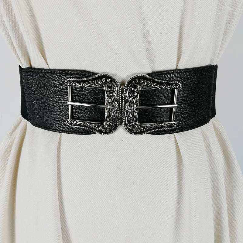 

Elastic corset belt vintage wide belts for women easy stretch ceinture femme big cummerbunds dress riem coat cintos waistband