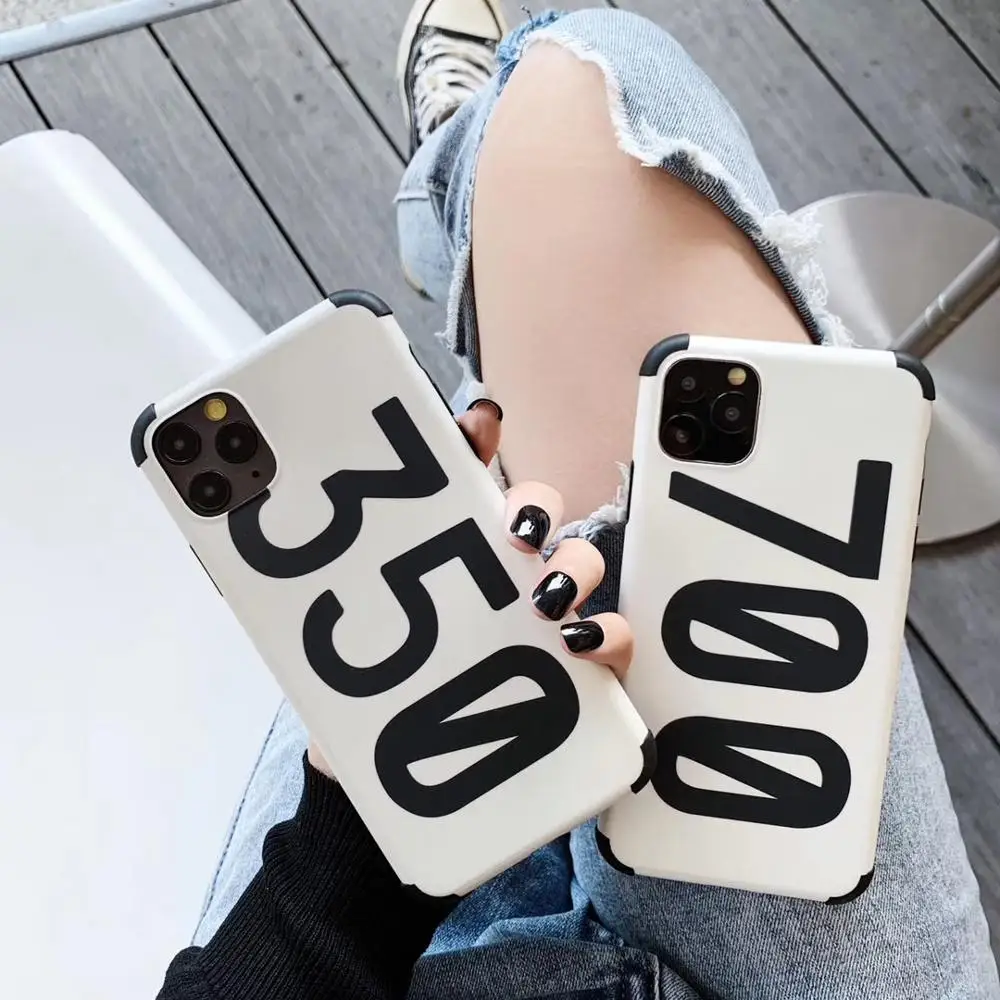 Для iPhone 11 Pro Max Пластиковые роскошные уличные сникерсы 350 700 белая коробка для