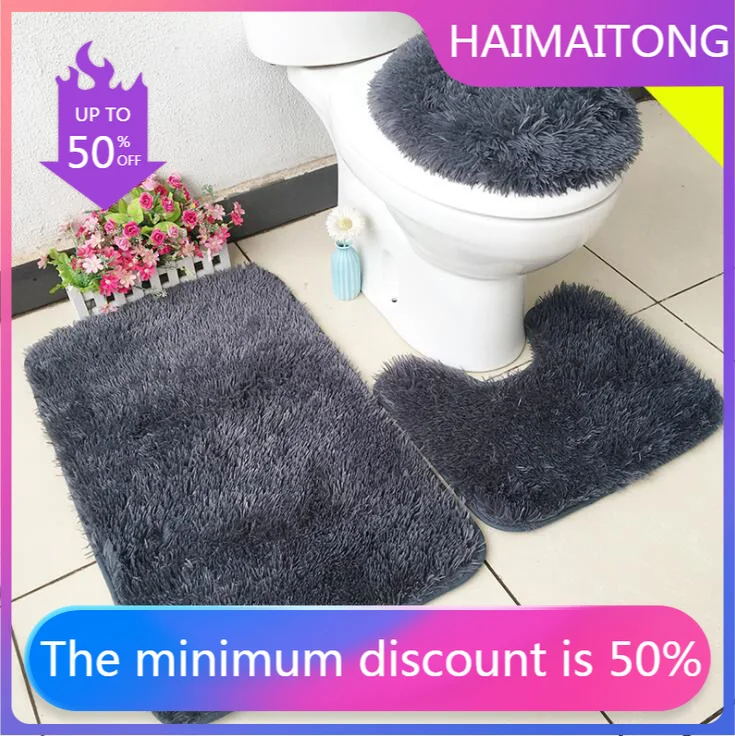 Miglior Set Di 3 Pezzi Coprisedili Per Wc Per Tappetino Da Bagno Tappeto Antiscivolo Tappetino Da Bagno In Peluche Set Di Tappetini Per Wc Ecologici Tappetino Per Wc