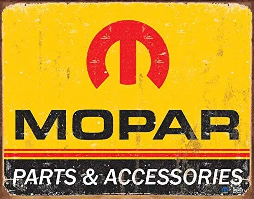 

Desperate Enterprises Mopar Logo '64 '71 Tin Sign, 8" W x 12.5" H