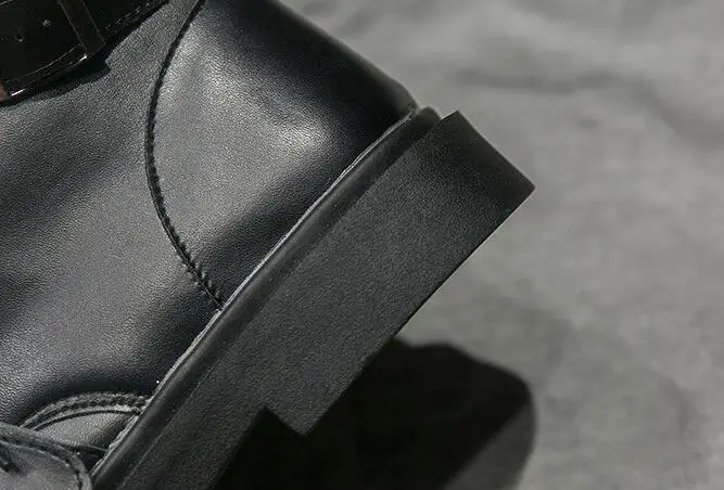 Новые женские зимние ботинки повседневные туфли на плоской подошве без шнуровки