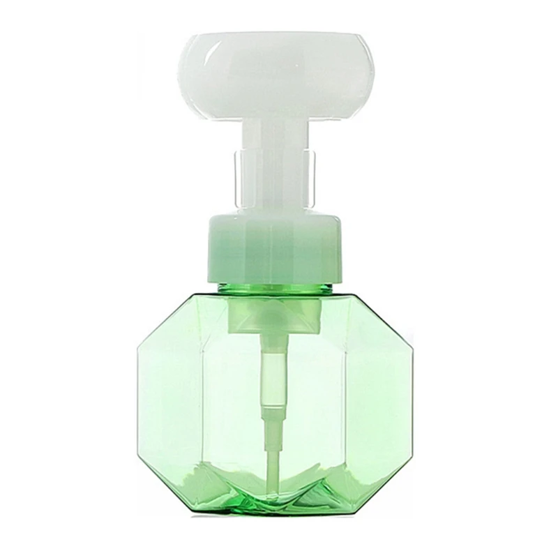 

300ml Flower Shape Foam Bottle Transparent Dispenser Empty Foaming Hand Soap