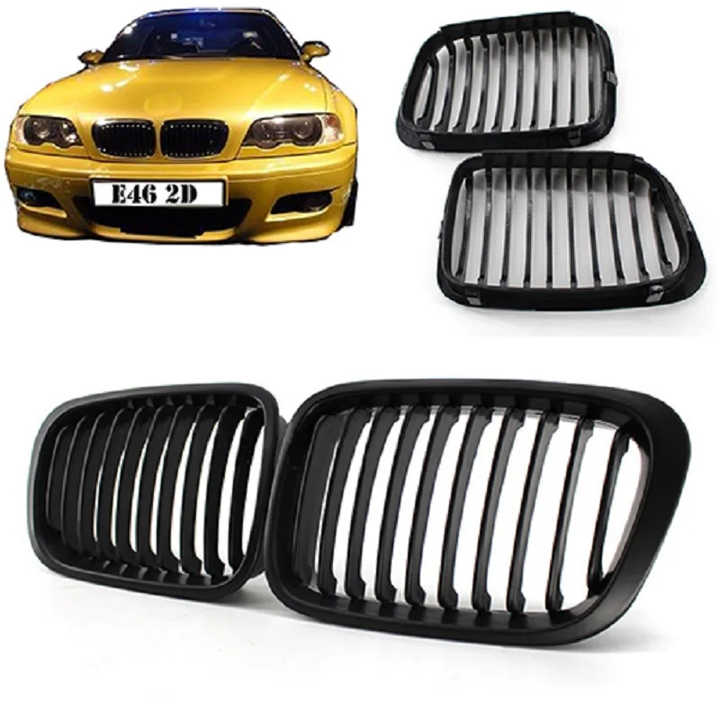 New Front Replacement Kidney Grilles for BMW 1998-2001 E46 318I 320I 325I 330I