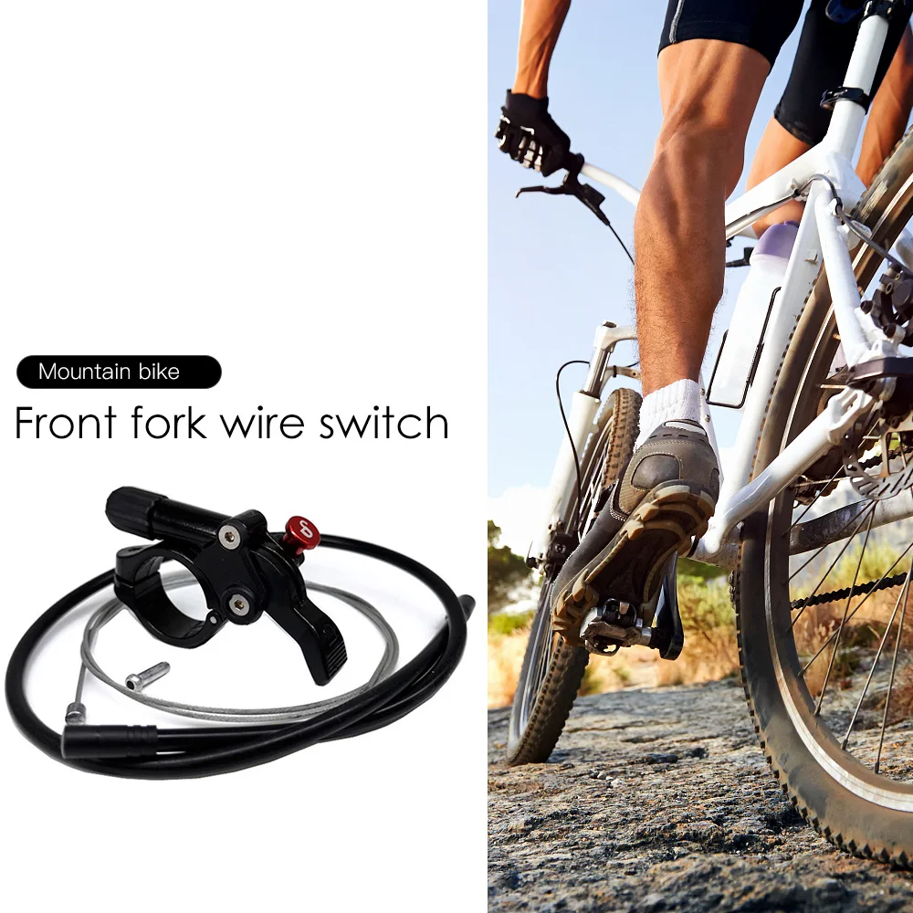 

Bike Fork Remote Lock Lever Bicycle Front Fork Remoting Lever With Wire Tube Fits 22.2mm Diameter Tubes