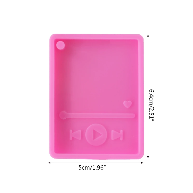 

Music Player Keychain Epoxy Resin Mold DIY Crafts Casting Tools Jewelry Pendant Silicone Mould