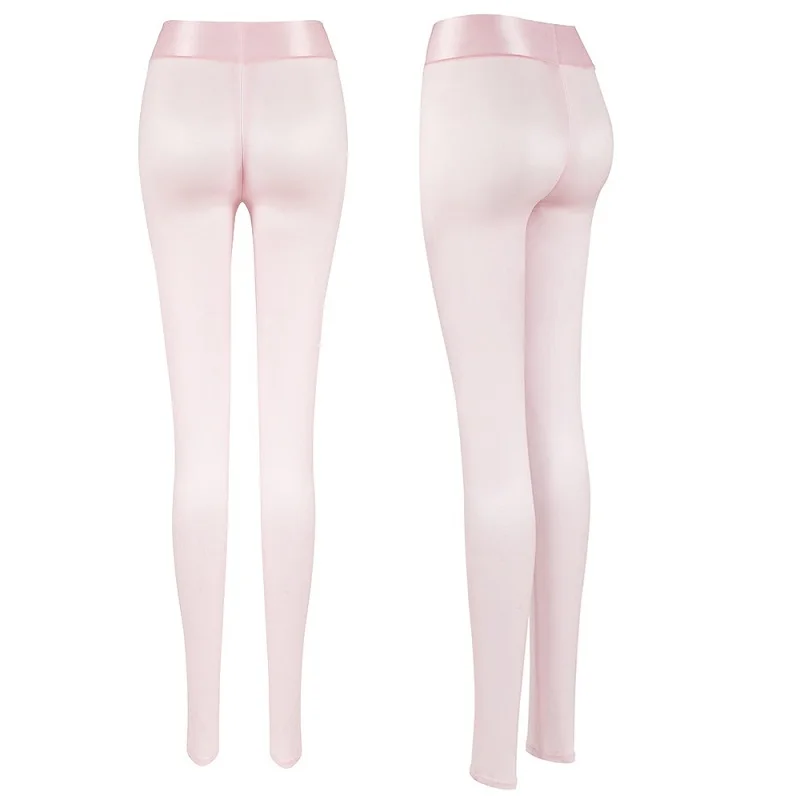 Сексуальные Блестящие Брюки-карандаш с бёдрами масляные гроздные Капри