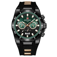 2021 new sport mens quartz watches hot luxury brand green watch for men silicone wristwatch waterproof clock relogio masculino