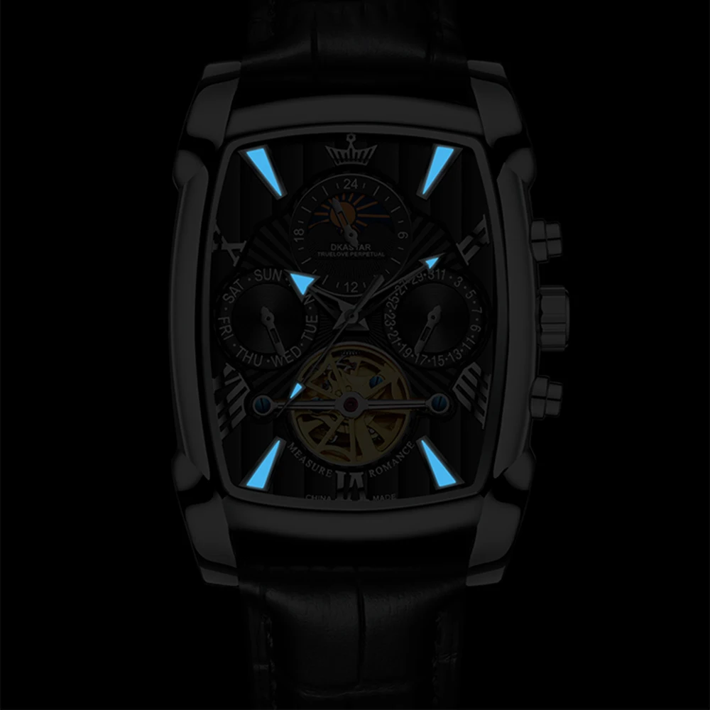 Часы мужские механические водонепроницаемые 5 бар из нержавеющей стали