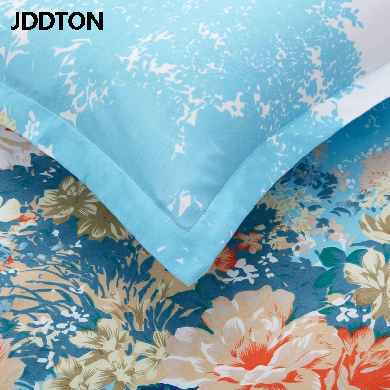 JDDTON 2020 новые изящные синие цветочные Стильные комплекты постельного белья AB Side 4