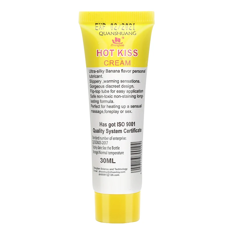 30 мл банановый Крем фруктовый вкус съедобный водорастворимый гель лубрикант для
