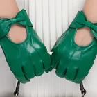Женские перчатки из натуральной козьей кожи, теплые мягкие перчатки для вождения, L044