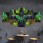 5 шт. World of Warcraft иллидана ярости бури игрового персонажа фотографии картин из плотной ткани Картины настенное украшение для детской комнаты настенный Декор