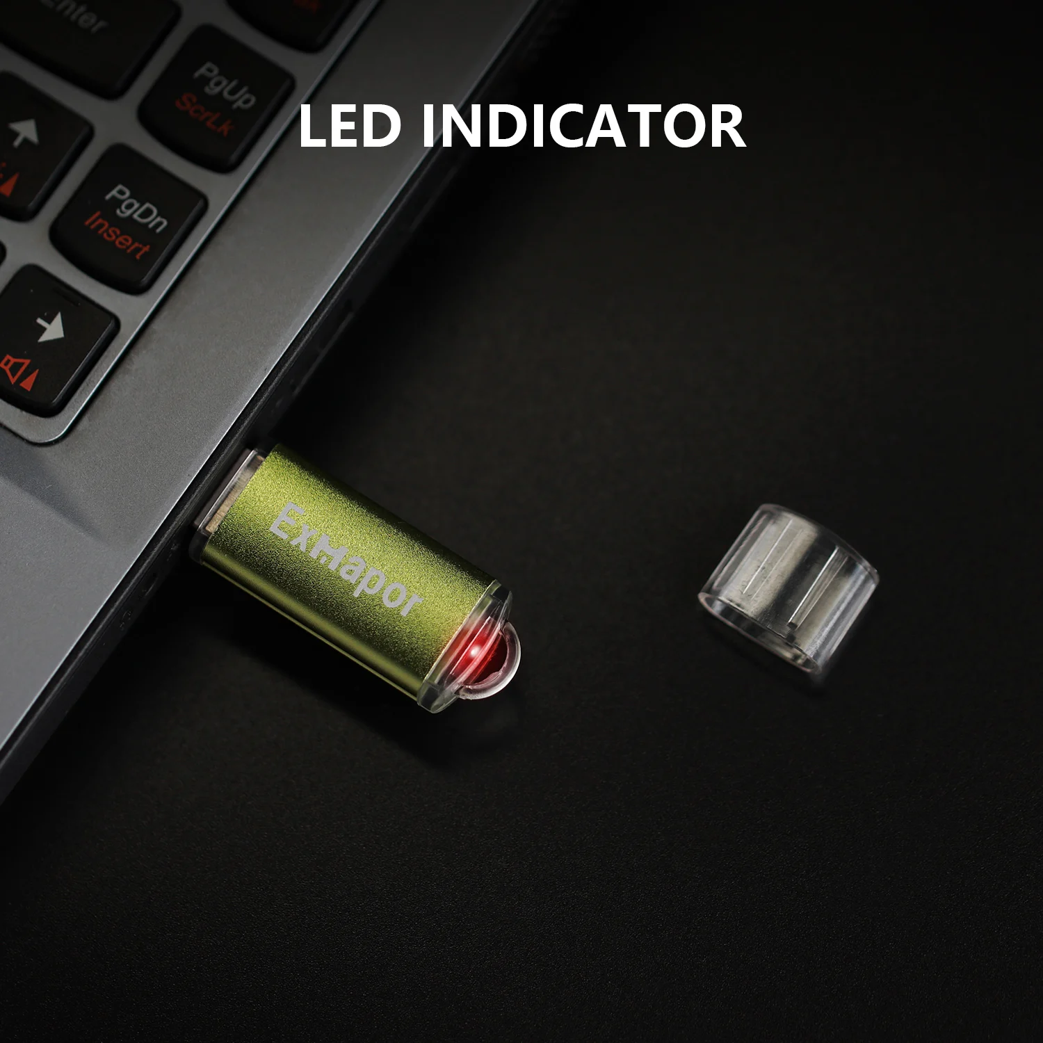 

Exmapor 16GB Flash Drive 5 Pack USB 2.0 Thumb Drives Bulk 32GB Pen Drives 8GB 4GB Memory Stick Jump Drive Promotional Item Green