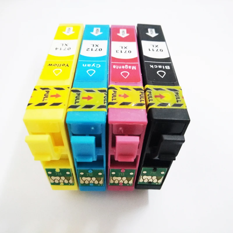 Чернильный картридж vilaxh T0711 для Epson - T0714 Stylus D78 D92 D120 SX210 SX215 SX100 SX200 DX4000 DX4050 DX4400 DX4450 |