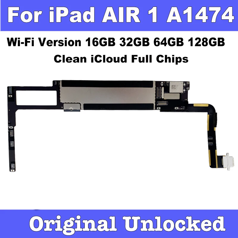 Бесплатная доставка Чистая iCloud для Apple iPad Air 1 Wi-Fi материнская плата A1474 логическая