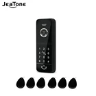 Jeatone проводной полный сенсорный экран дверной звонок наружный блок 960P Поддержка разблокировки паролем карта IP66 водонепроницаемый