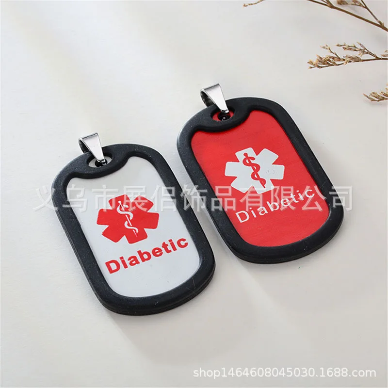 

The high quality oddly shaped Alert Medical Diabetic picture blue and white snake locket necklace wedding groom gift