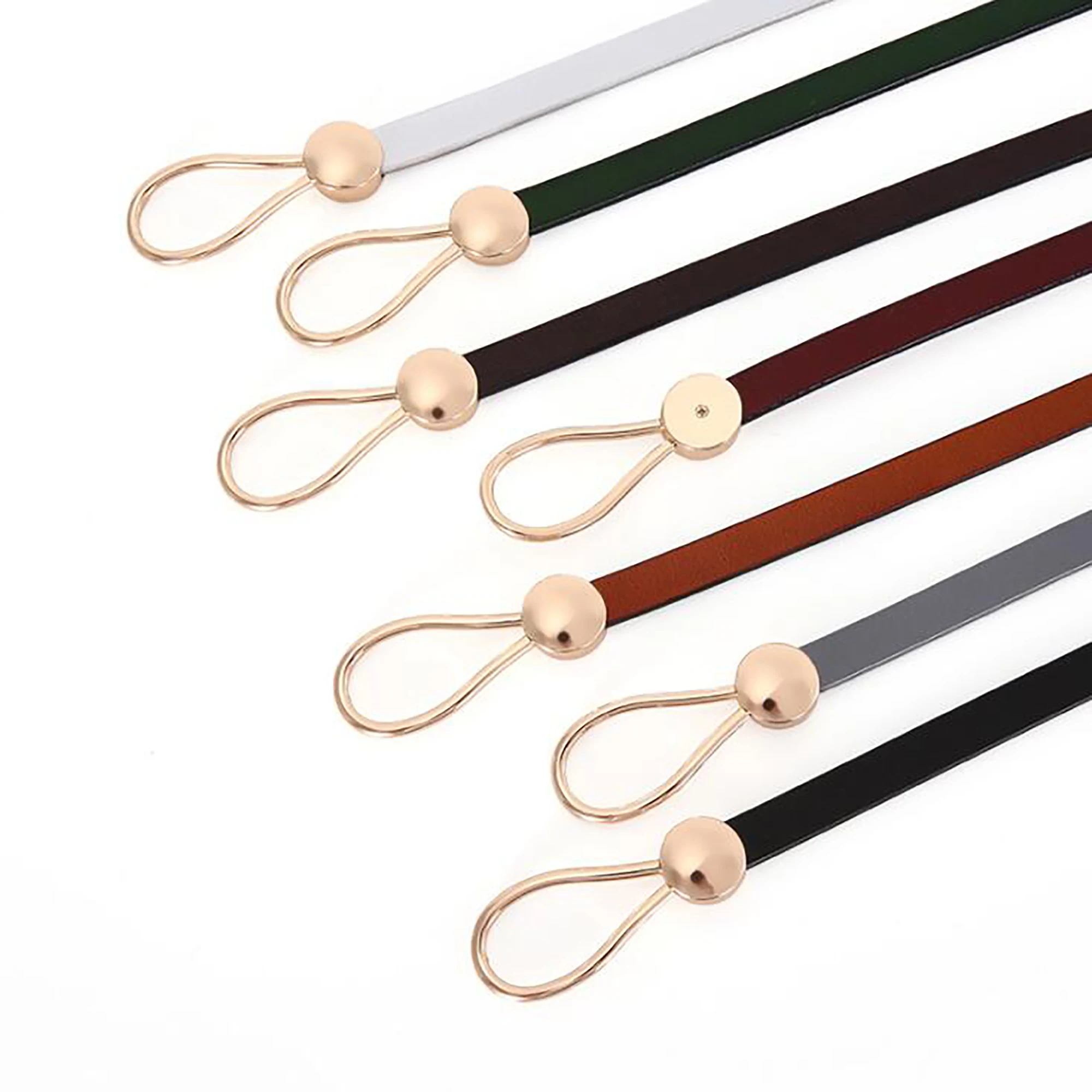 

Korean Women's Belt Fashion Trend Thin Belt With Dress Sweater Leather Decorative Belt Simple And Versatile