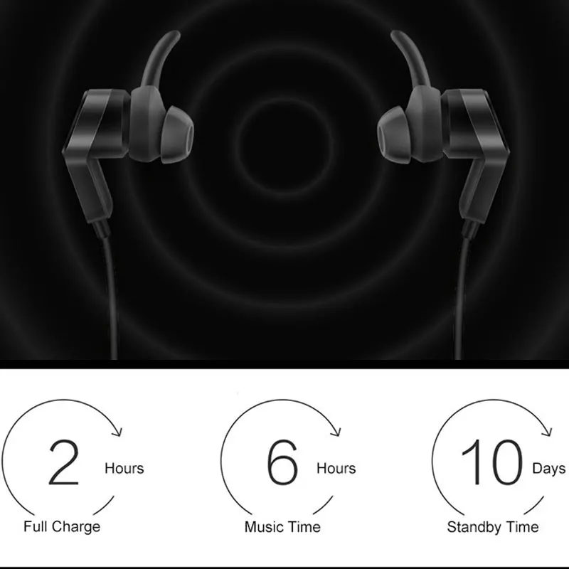 Спортивные Bluetooth наушники HUAWEI AM60 V4.1 водонепроницаемые наушники-вкладыши для