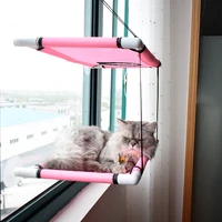 cute cat double layer detachable hanging bed comfortable sun seat window installation pet hammock soft pet shelf bed supplies