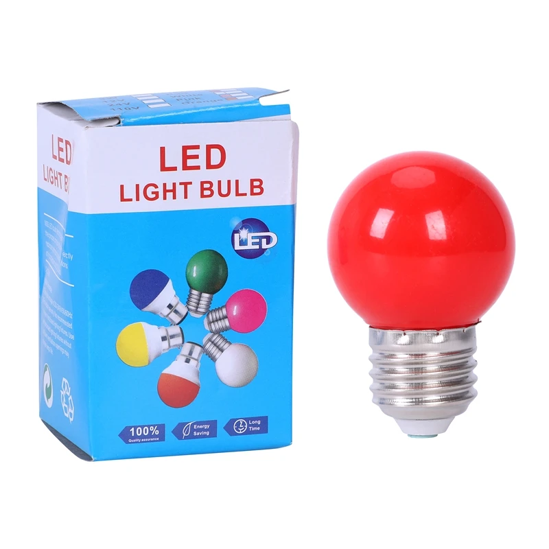 

E27 3W 6 SMD LED Energy Saving Globe Bulb Light Lamp AC 110-240V, Red