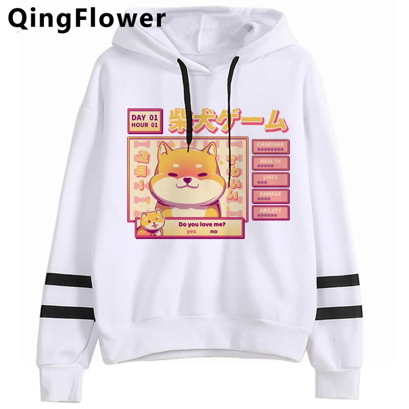 

Shiba Inu Hoodie Harajuku Funny Hoodies Women Ullzang Cute Korean Style Autumn Winter Kawaii Sweatshirt 90s Hoody Female Girls