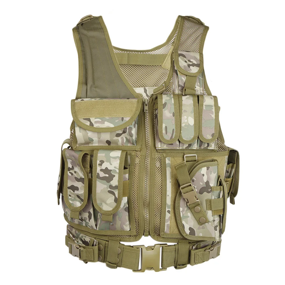 1 Outlife мужской военный тактический жилет Пейнтбольный камуфляж Molle охотничий