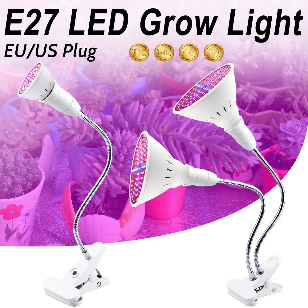 

E27 Full Spectrum LED Light Plant Grow Lamp 86-265V Phyto Bulb E26 LED 3W 5W 7W 15W 20W Hydroponics Greenhouse Flower Grow Box