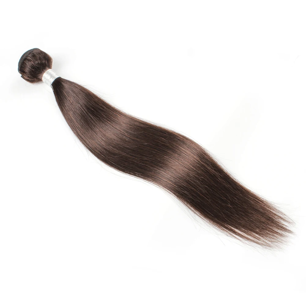 Kisshair цвет #2 пряди волос 3 шт. самые темные коричневые перуанские человеческие