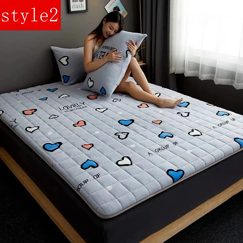 Новый фланелевый хлопковый удобный мягкий складной матрас татами толстый теплый