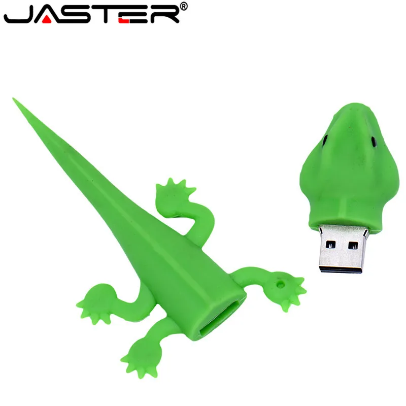 Корабль USB флэш-накопитель зеленые броши в виде ящерицы 4GB/8GB/16GB/32GB/64GB Gecko флеш-диск