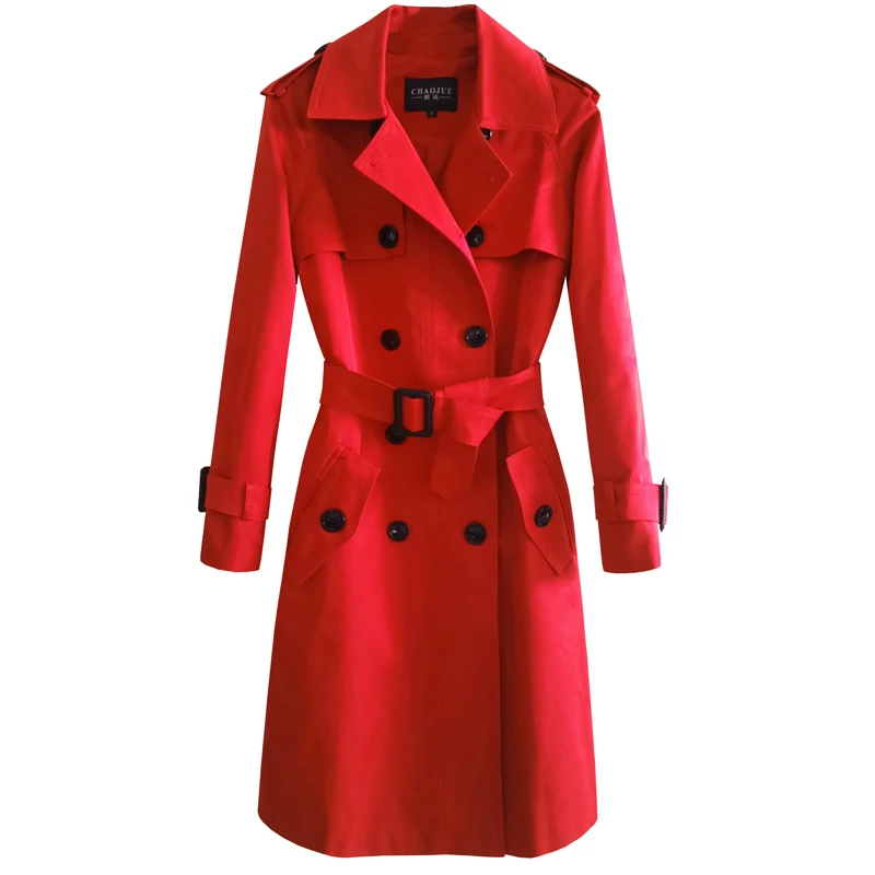 

2020 New Autumn Winter Long Windbreaker Women Double-breasted Fashion Ladies Trench Coat Loose Femme Women Overcoat Tide Top