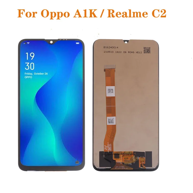 ЖК дисплей 6 1 дюйма для OPPO Realme C2 rmxрабочей поверхности A1K CPH1923 Ремонтный