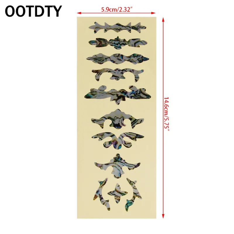 

OOTDTY Thin Inlay Sticker Fretboard Decals Marker DIY For Electric Acoustic Guitar